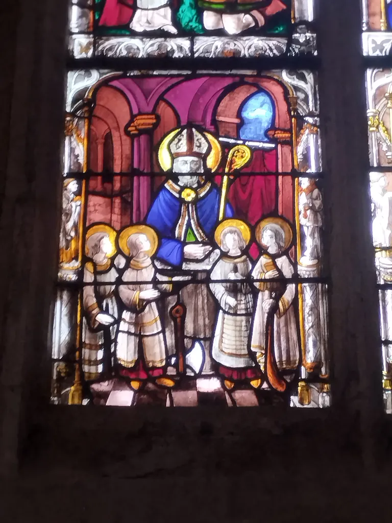 Vitrail Baie 16 : Vie de Saint-Mathurin dans l'Église Saint-Martin à Nonancourt