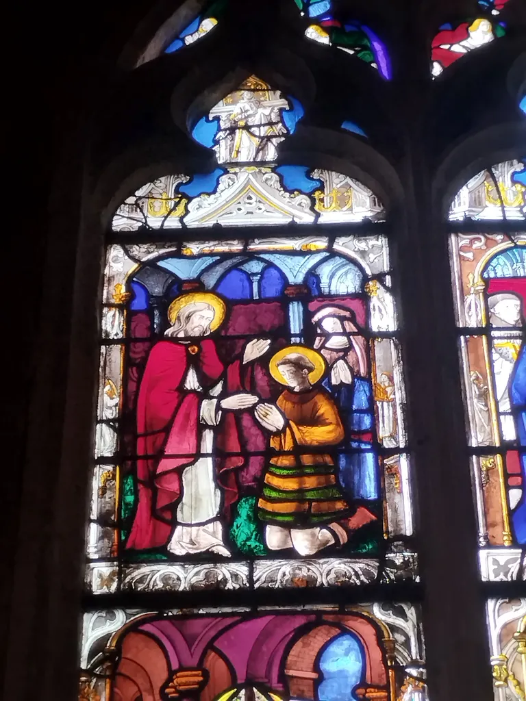 Vitrail Baie 16 : Vie de Saint-Mathurin dans l'Église Saint-Martin à Nonancourt