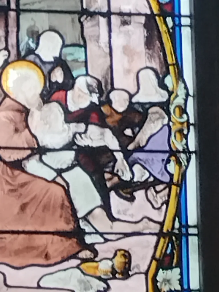 Vitrail Baie 1 dans l'Église Saint-Evroult de Damville