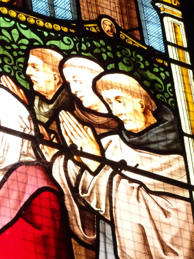 Vitrail Baie 2 : Messe de Saint-Martin dans l'Église Saint-Martin à Nonancourt