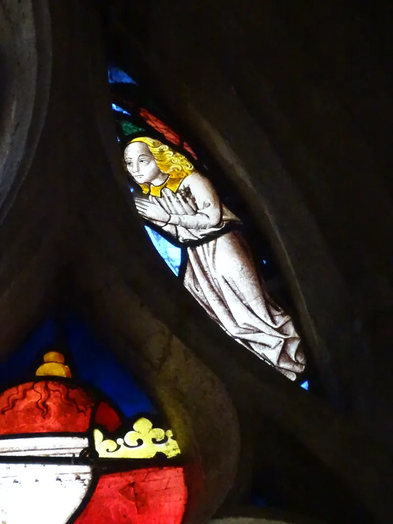 Vitrail baie 11 : Miracles de Saint-Martin dans l'Église Saint-Martin à Nonancourt