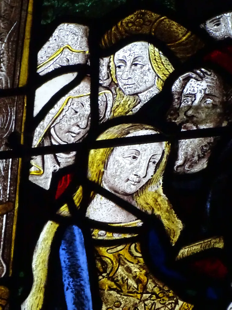 Vitrail baie 13 : Parenté de la Vierge dans l'Église Saint-Martin à Nonancourt
