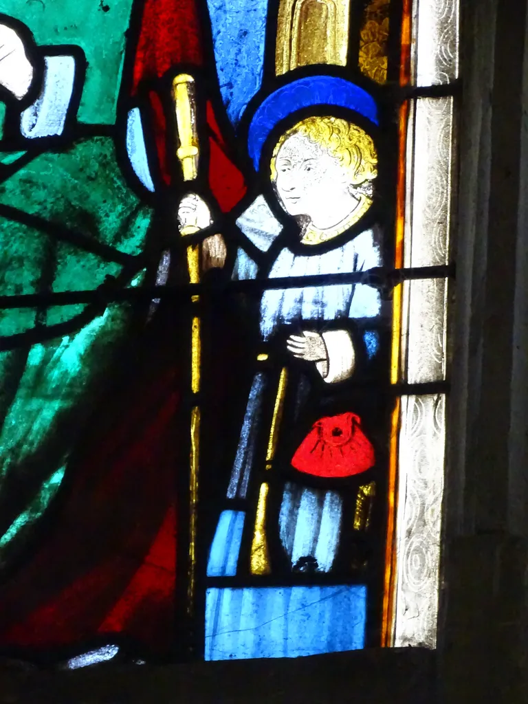 Vitrail baie 13 : Parenté de la Vierge dans l'Église Saint-Martin à Nonancourt