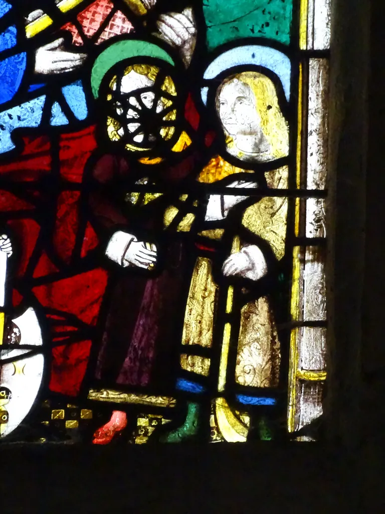 Vitrail baie 13 : Parenté de la Vierge dans l'Église Saint-Martin à Nonancourt