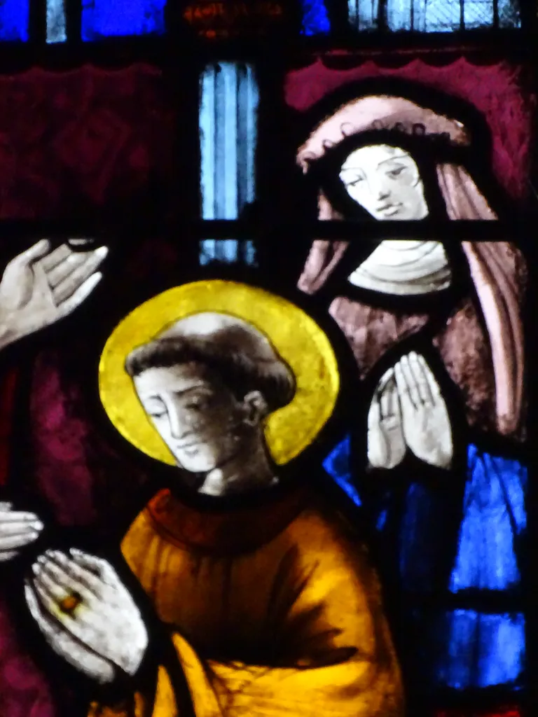 Vitrail Baie 16 : Vie de Saint-Mathurin dans l'Église Saint-Martin à Nonancourt