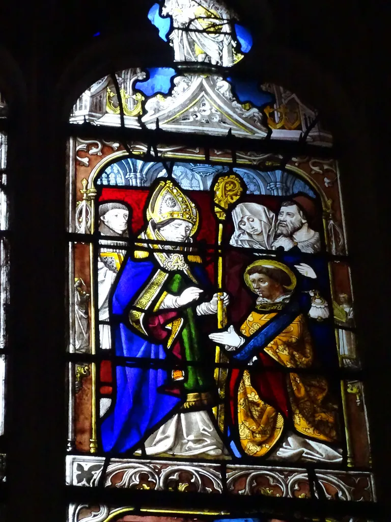 Vitrail Baie 16 : Vie de Saint-Mathurin dans l'Église Saint-Martin à Nonancourt