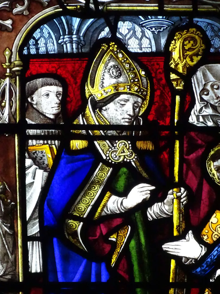 Vitrail Baie 16 : Vie de Saint-Mathurin dans l'Église Saint-Martin à Nonancourt