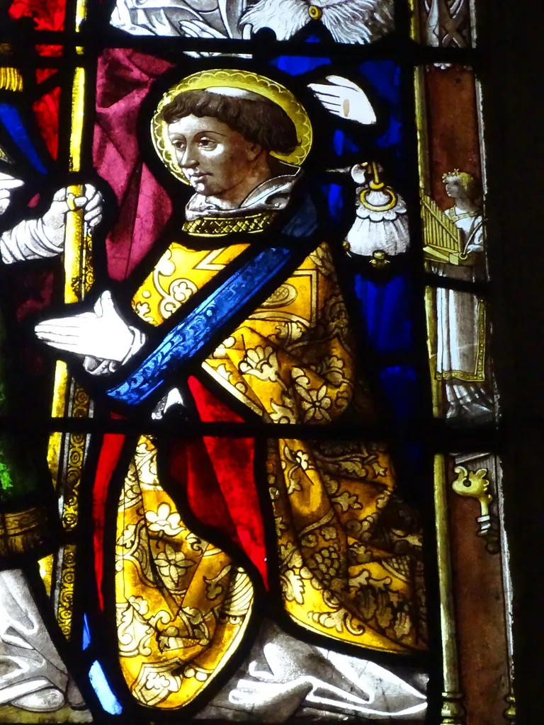 Vitrail Baie 16 : Vie de Saint-Mathurin dans l'Église Saint-Martin à Nonancourt