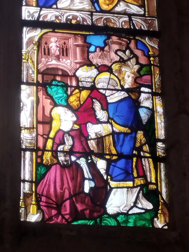 Vitrail Baie 16 : Vie de Saint-Mathurin dans l'Église Saint-Martin à Nonancourt