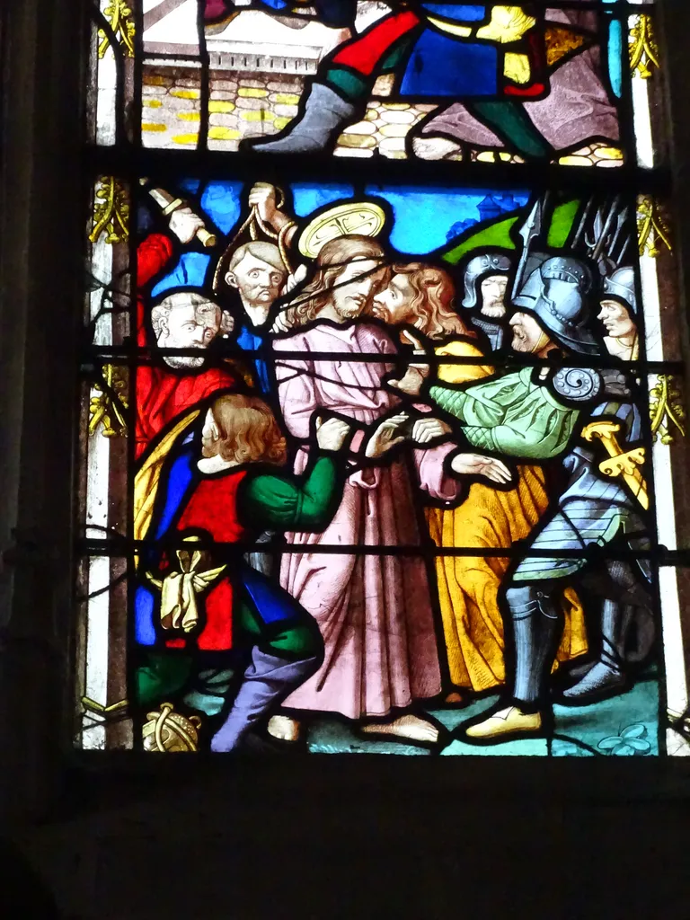 Vitrail Baie 19 : La Passion dans l'Église Saint-Martin à Nonancourt