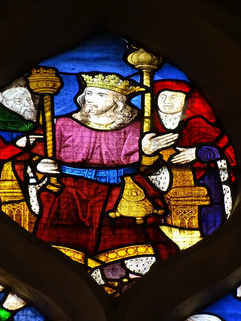 Vitrail Baie 102 : La Déploration du Christ dans l'Église Saint-Martin à Nonancourt