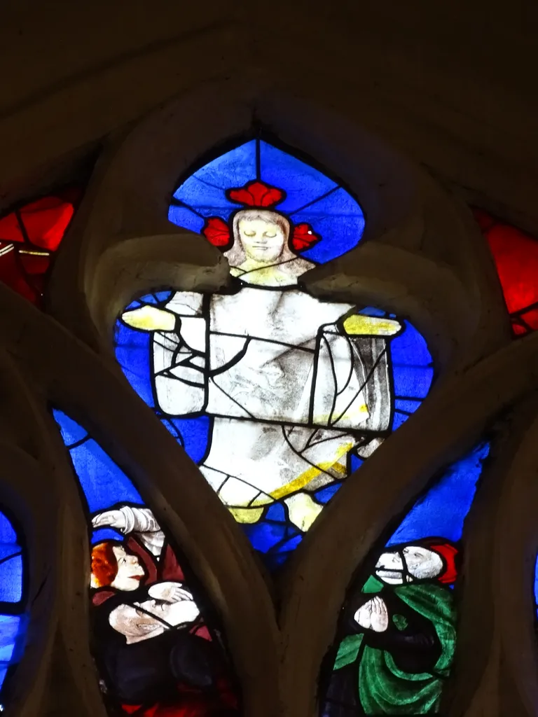 Vitrail Baie 105 : Le Baiser de Judas et l'Arrestation du Christ dans l'Église Saint-Martin à Nonancourt