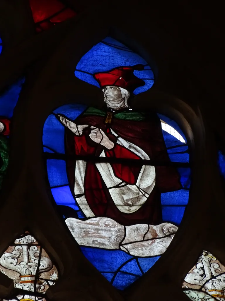Vitrail Baie 105 : Le Baiser de Judas et l'Arrestation du Christ dans l'Église Saint-Martin à Nonancourt