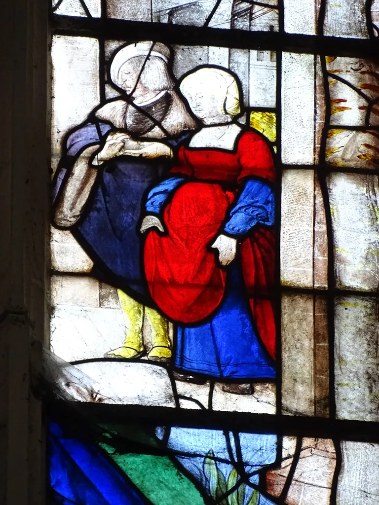 Vitrail Baie 109 : L'Entrée à Jérusalem dans l'Église Saint-Martin à Nonancourt