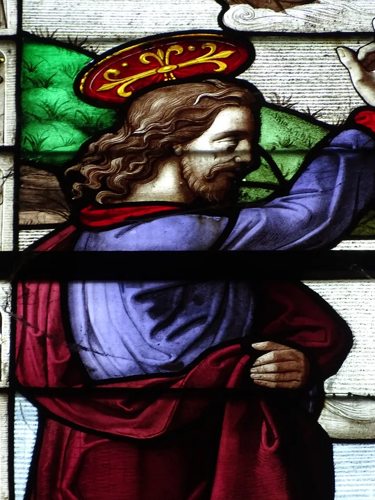 Vitrail Baie 110 : La Pêche miraculeuse dans l'Église Saint-Martin à Nonancourt