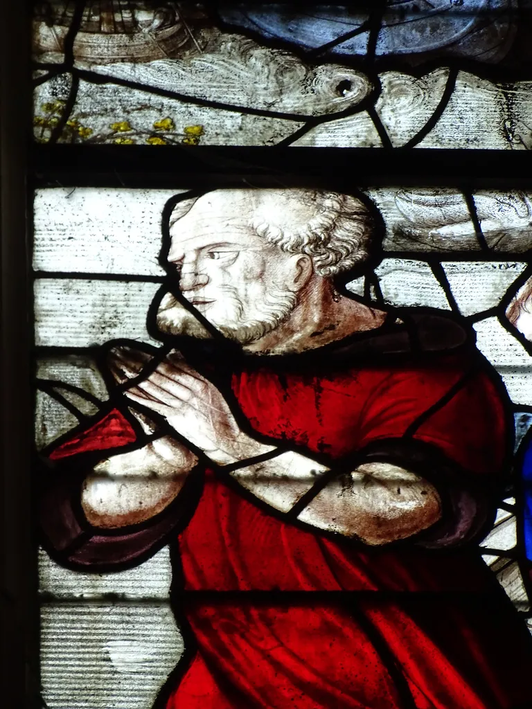 Vitrail Baie 110 : La Pêche miraculeuse dans l'Église Saint-Martin à Nonancourt