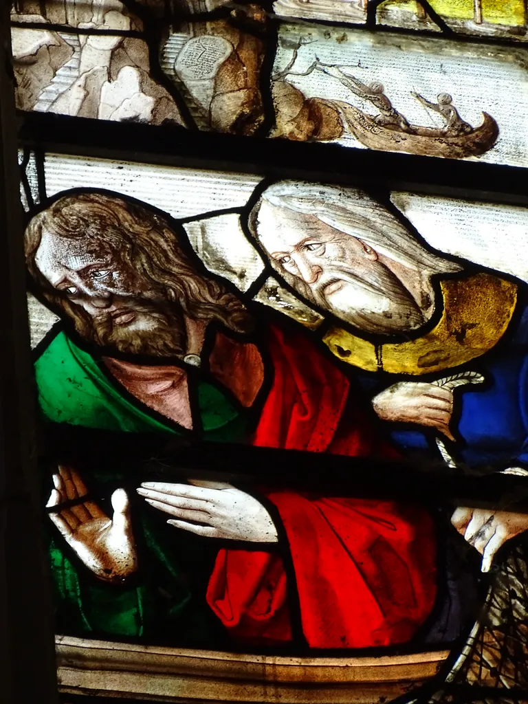 Vitrail Baie 110 : La Pêche miraculeuse dans l'Église Saint-Martin à Nonancourt