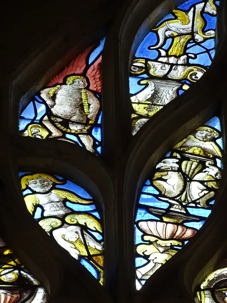 Vitrail Baie 110 : La Pêche miraculeuse dans l'Église Saint-Martin à Nonancourt