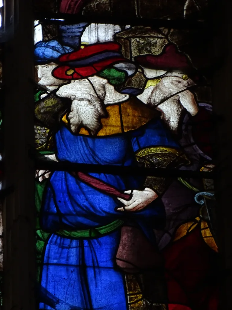 Vitrail Baie 111 : La Résurrection de Lazare dans l'Église Saint-Martin à Nonancourt