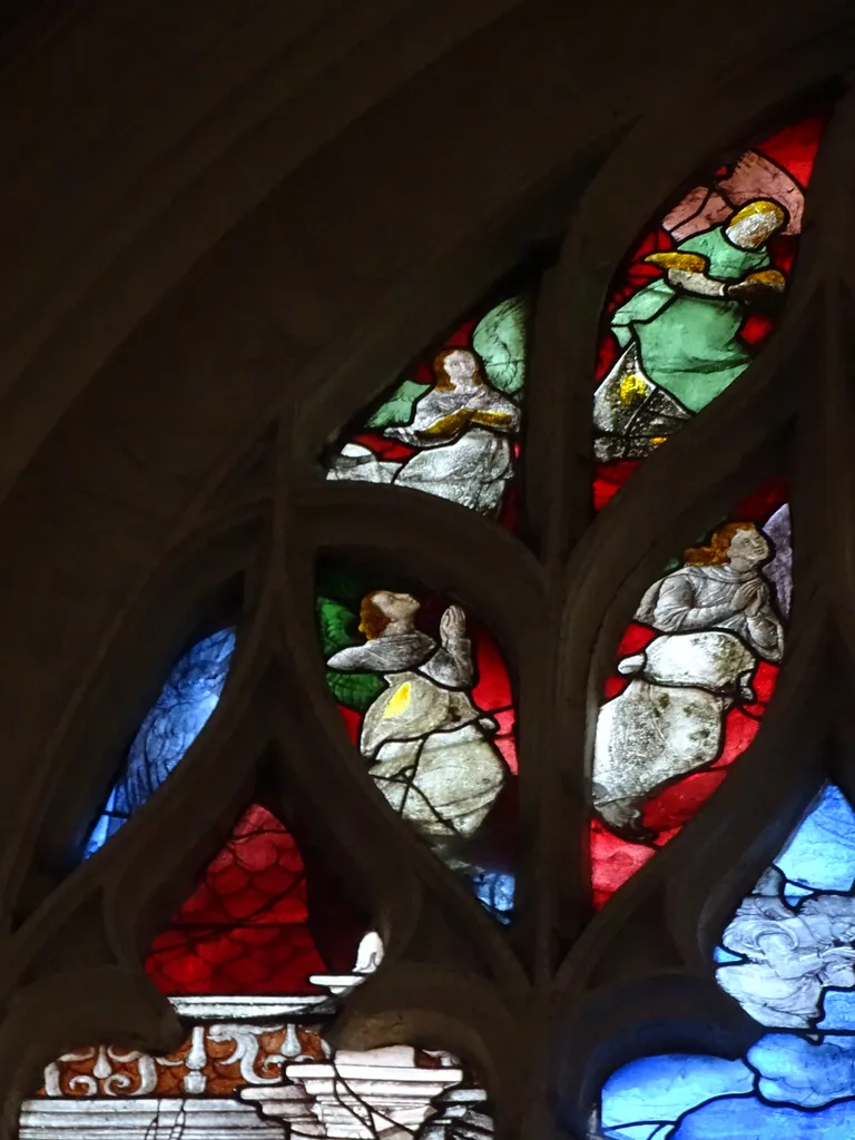 Vitrail Baie 111 : La Résurrection de Lazare dans l'Église Saint-Martin à Nonancourt