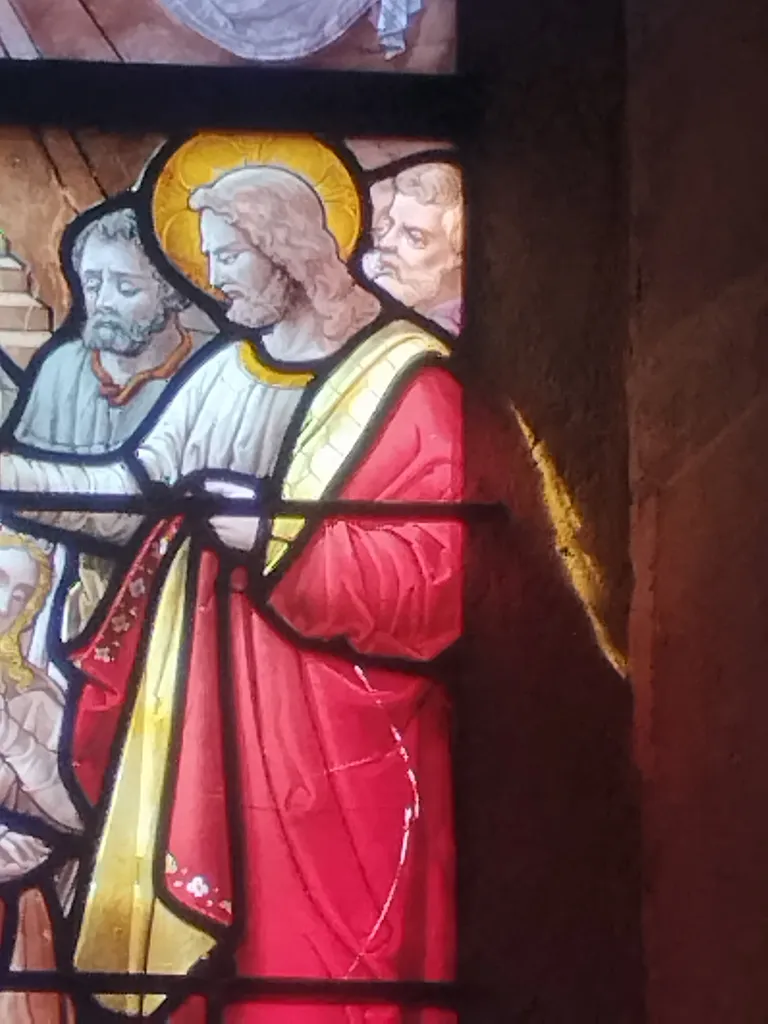 Vitrail Baie 4 : Sacrement du Mariage dans l'Église Saint-Ouen à Routot