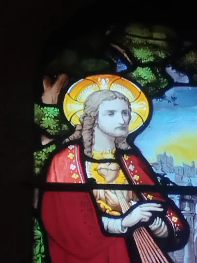 Vitrail Baie 9 : Le Christ dans l'Église Saint-Ouen à Routot
