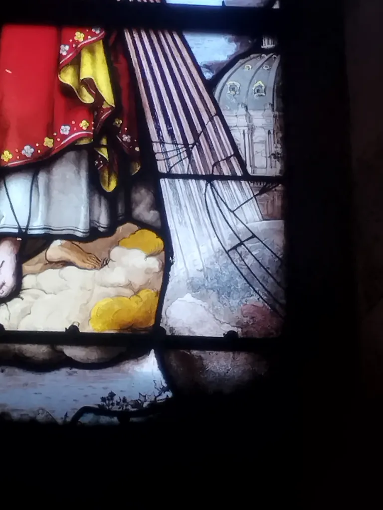 Vitrail Baie 9 : Le Christ dans l'Église Saint-Ouen à Routot