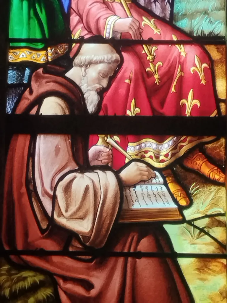 Vitrail Baie 12 : Saint-Louis à Vincennes dans l'Église Saint-Ouen à Routot