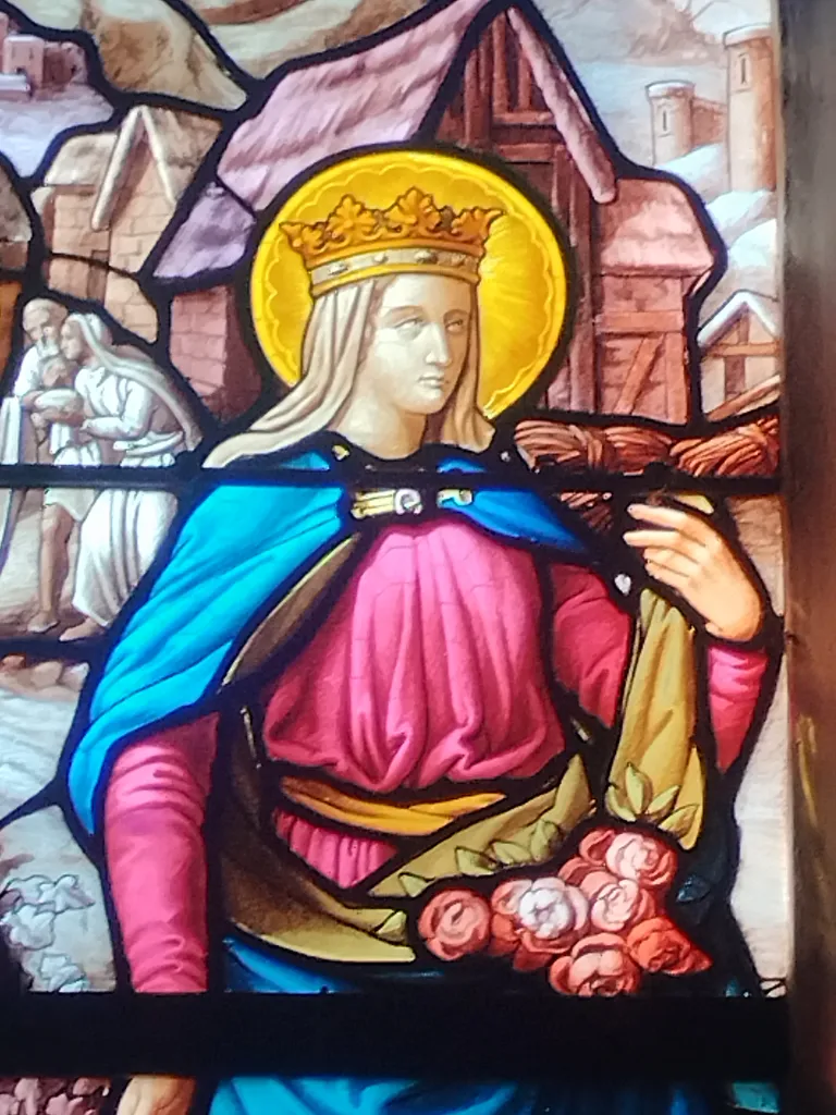 Vitrail Baie 14 : Sainte-Élisabeth-de-Hongrie dans l'Église Saint-Ouen à Routot