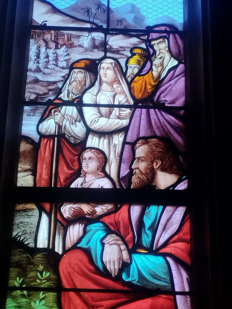 Vitrail Baie 17 : Saint-Jean-Baptiste dans l'Église Saint-Ouen à Routot