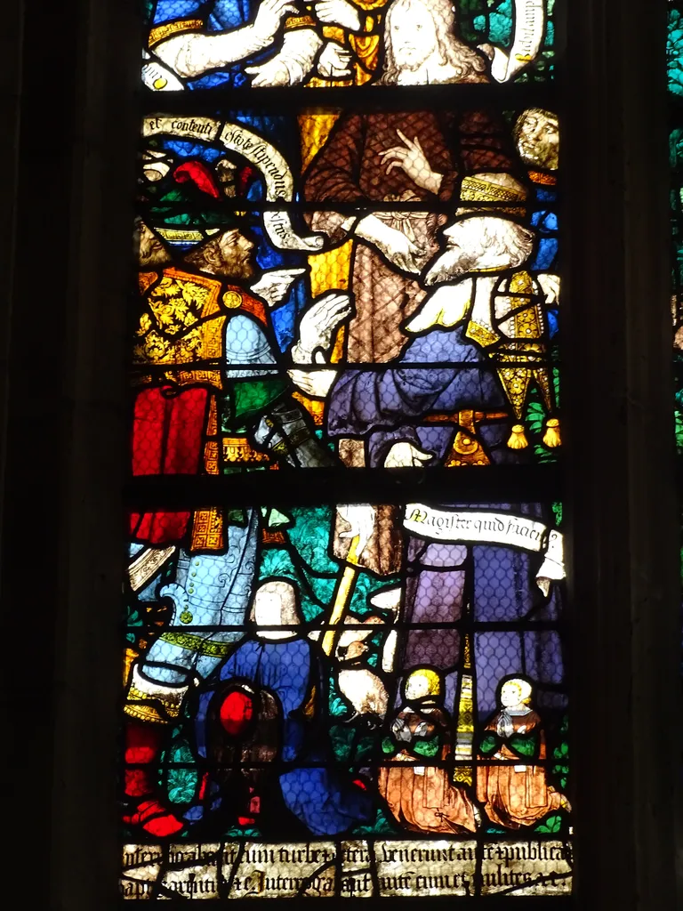 Vitrail Baie 20 : Saint-Jean-Baptiste dans l'Église Sainte-Foy de Conches-en-Ouche