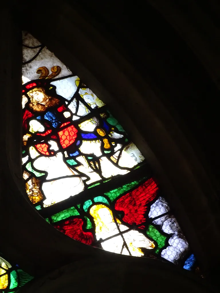 Vitrail Baie 20 : Saint-Jean-Baptiste dans l'Église Sainte-Foy de Conches-en-Ouche
